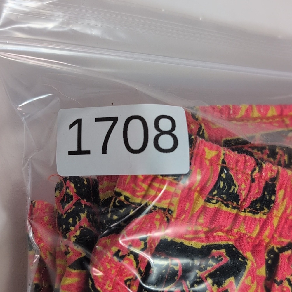 Vintage Tower 46 Neon Pink Tribal Print Cotton Beach Pants Mens Medium USA Made - Picture 10 of 10